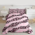 thumbnail image 2 of Homewish Dreamy Pink Polkadots Full Size Comforter Sets, Leopard Cheetah Print Bedding Comforter Set, Modern Fashion Reversible Bedding Sets, Microfiber Bedroom Decor, 3-Piece, 2 of 8