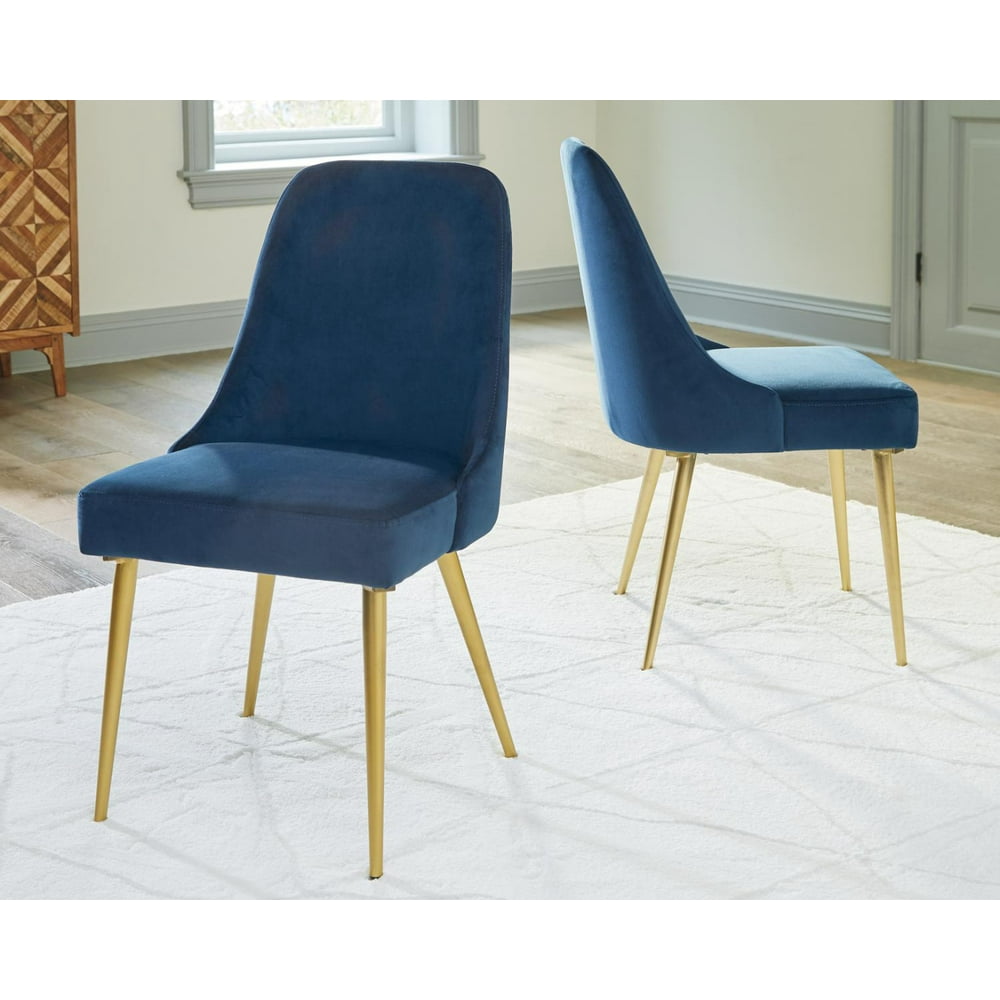 Signature Design by Ashley Trishcott Dining Side Chair Set of 2 Blue