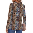 thumbnail image 5 of Fantaslook Henley Long Sleeve Shirts for Women Casual V Neck Fall Tops Dressy Work Blouses, 5 of 9