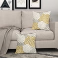 thumbnail image 3 of Yellow White Pillow Covers 20x20 Set of 2 Boho Gray Polka Dot Throw Pillows Modern Trendy Print Decorative Outdoor Farmhouse Pillowcase Cushion Cover Linen Pillow Case Decor for Home Sofa Couch Bed, 3 of 6