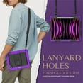 thumbnail image 5 of FJLBDE Case for iPad Pro 12.9 2022/2021/2020/2018 6th/5th/4th/3rd Gen, Rugged Shockproof Tablet Cases Cover with Kickstand Shoulder Strap, Purple, 5 of 7