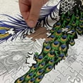 thumbnail image 5 of Ambesonne Peacock Jigsaw Puzzle, Wild Peacock Feather, Heirloom-Quality Fun Activity for Family Durable Cardboard, 1000 pcs, Multicolor, 5 of 6