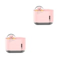 thumbnail image 2 of Humidificador de aire mini Matsuzay de oso de dibujos animados LED luz de noche difusor de niebla fría Aroma USB interior Rosa 2Conjunto, 2 of 6
