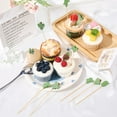 thumbnail image 3 of 100 palillos de bambú para cócteles, brochetas de bambú, palillos de frutas, palitos para decorar bebidas y aperitivos, hechos a mano., 3 of 9