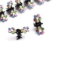 thumbnail image 2 of Women Fashion Hair Claw Clips,Mini Hair Clips No-Slip Grip Jaw Clips Glitter Teeth Clips Rhinestone Metal Clamps, 2 of 4