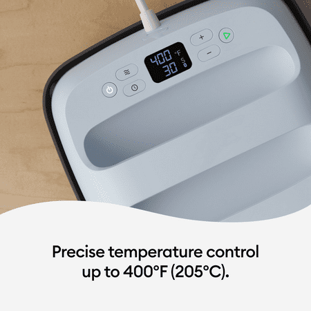Cricut EasyPress 3 - 9 in x 9 in - Bluetooth-Enabled Handheld Heat Press Machine with EasyPress Mat