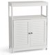 thumbnail image 2 of Costway Armario del Baño con Doble Puerta de Persiana y Repisa Regulable para Salón Dormitorio Blanco 60 x 30 x 80,5 cm, 2 of 10