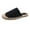 Black, variant on Anuirheih Slip on Sandals Women,Women Summer Casual Sewn Fisherman's Flat Bottomed Hand Woven Rope Bottom Slippers(Black)