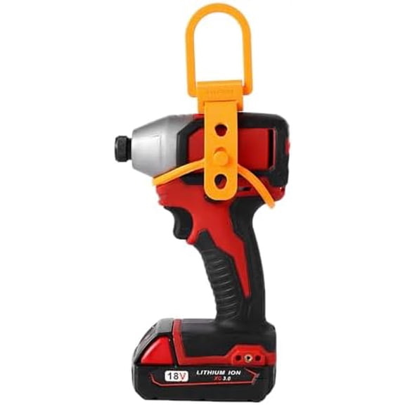 Drill Hanger, Fit Heavy Duty Impact Drills & Impact Drivers. Secure Tool Holder, for Tool Belts, Tool Racks & Buckets. Drill Hook, Universal Drill Accessories, Lineman Tools, Orange$$Tools