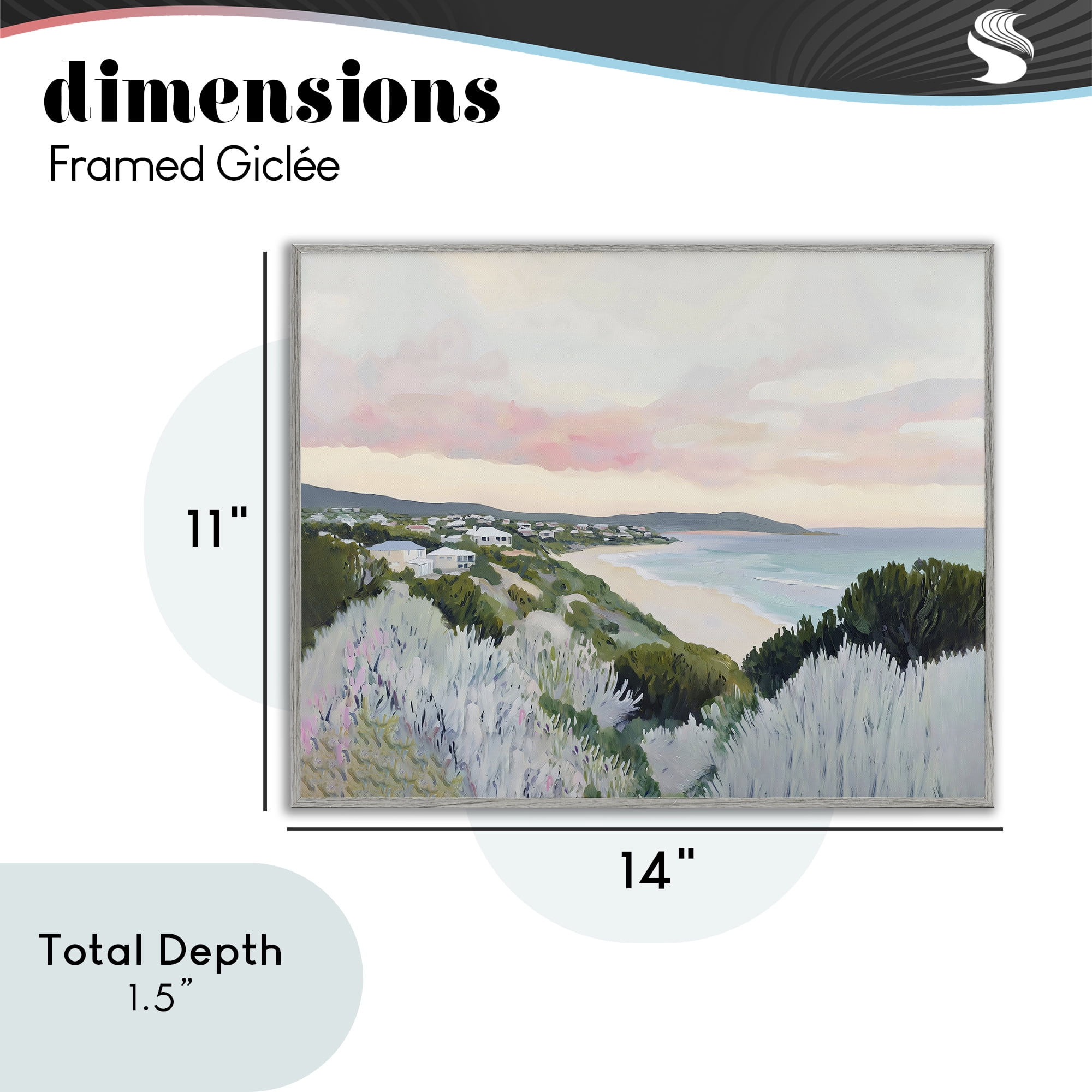 Stupell Industries Cape Cod Evening Light Gray Framed Giclee Art, design by The Prints Vibe