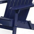 thumbnail image 5 of GDF Studio Cartagena Outdoor Acacia Wood Folding Adirondack Chairs with Cushions, Set of 4, Navy Blue, 5 of 9
