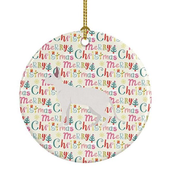 Peterbald #1 Cat Christmas Ceramic Ornament 2.8 in x 2.8 in