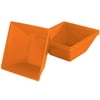 Mainstays Plastic Bowl, Orange, 4pk