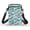 Blue Wave Decoration, variant on Adjustable Shoulder Strap Crossbody Bag for Travel Work, Polyester Portable Cell Phone Purse, Pink Cherry Blossom Pattern
