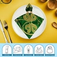 thumbnail image 6 of Shangniulu St Patrick's Day Beautiful Shamrock Clover Cloth Napkins, Soft &amp; Comfortable Polyester Dinner Napkin for Family, Restaurant, Parties 6 PCS, 6 of 7