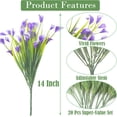 thumbnail image 2 of Morttic 20 Bundles Artificial Calla Lily Flower Plants Outdoor UV Resistant Decoration (Blue), 2 of 12
