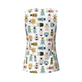 thumbnail image 5 of Fotbe Colorful Insects Womens Loose Fit Casual Flowy Slim-Fit Tank Tops Athletic Round Neck Trendy Sleeveless Summer Tops for Gym and Yoga-Small, 5 of 9