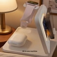thumbnail image 3 of Charging Station, Wireless Charger, 5 in 1 Phone and Watch Charger for iPhone 17 16 15 14 13 12, for Apple Watch, Wireless Charger Station for AirPods 4 3 2, for iPad, Black, 3 of 5