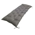 thumbnail image 2 of Cojín de asiento rectangular para exteriores, cojín de asiento de banco para muebles de exterior Gris oscuro, 2 of 8