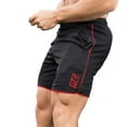 thumbnail image 3 of Faithtur Men Summer Swim Shorts Solid Color Elastic Waist Swimming Trunks, 3 of 3