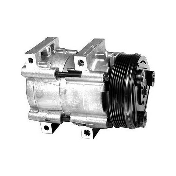 A/C Compressor with Clutch - with FS10 Compressor - 6 Groove - R-134A - Compatible with 1994 - 2004 Ford Mustang 3.8L / 3.9L V6 1995 1996 1997 1998 1999 2000 2001 2002 2003