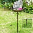 thumbnail image 2 of Bird Baths for Outdoor, 40 Inch High Vintage Metal Bird Bath with Cast Iron Bird Statues FreestandingBird Baths Birdfeeder Bowl for Outdoors Tray Patio Yard Lawn Decor, 2 of 15