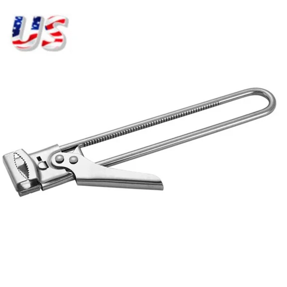 Taplcvy-Stainless Steel Adjustable Can Opener Handle Tool Jar Bottle Lid Remover Tool