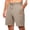 09#Khaki, variant on Men's Casual Summer Beach Shorts Elastic Waist Drawstring Lightweight Quick Dry Athletic Running Gym Lounge Shorts with Pockets Dark Green S
