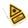 thumbnail image 2 of FONDOTIN industrial warning signs Safety Warning Sign Yellow PVC for Hospital Safety 2pcs, 2 of 8
