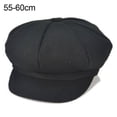 thumbnail image 1 of Fashion Kids Adult Unisex Solid Color Octagonal Peaked Cap Painter Beret Hat, 1 of 10