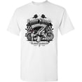 thumbnail image 1 of playera retro Body Shop Chopper sexy Pin-up Girl Route 66 Biker para hombre, 1 of 2