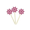 thumbnail image 3 of Darling Souvenir, Ship Wheel Cupcake Toppers, Beach Wedding Party Dessert Decorations - Pack Of 20, 3 of 3