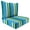 Covert Capri, variant on Jordan Manufacturing 46.5" x 24" Kadir Iceberg Green Leaves Rectangular Outdoor Deep Seat Chair Cushion Set with Welt