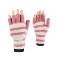 thumbnail image 2 of Cheers.US 1 Pair Convertible Fingerless Gloves Winter Knitted Mitten Gloves Fine Texture Convenient Keep Warm Flip Fingerless Gloves, 2 of 8