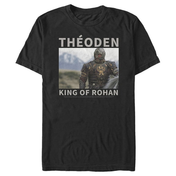 Men's The Lord of the Rings Return of the King Theoden King of Rohan  Graphic Tee Black 2X Large