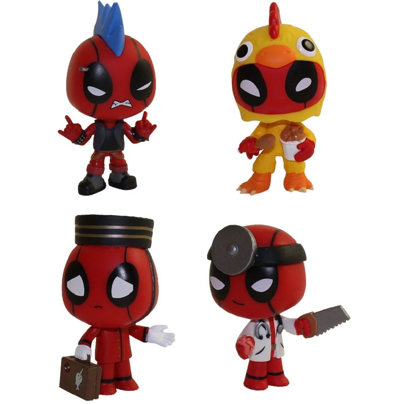 Funko Mystery Minis Vinyl Figures - Deadpool S1 - SET OF 4 (Doctor, Bellhop, Chicken Suit