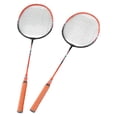 thumbnail image 1 of 2 Player Badminton Racket Set, Double Badminton Rackets Shockproof Low Wind Resistance Reduce Deformation Amplitude  for Amateur Primary Training, 1 of 7