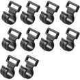 thumbnail image 1 of Ganchos de plástico para tienda de campaña, caravana, toldo, escalada, pesca, color negro, 16 x 20 x 12 mm, 10 unidades, 1 of 5