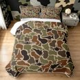 thumbnail image 2 of Manfei Rustic Aircraft Camo Twin Quilt Set, Vintage Plane Vehicle Twin Coverlet Set, Coyote Brown, 2pcs, 1 Bedspread and 1 Pillowcase, 2 of 7