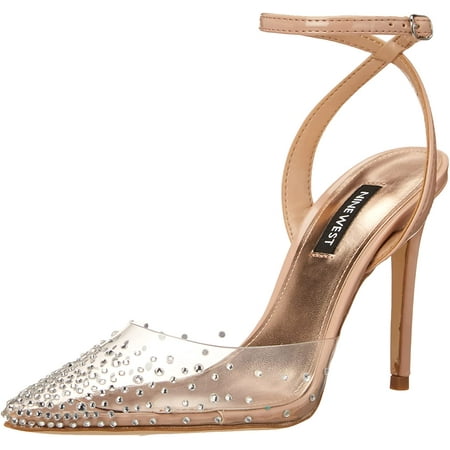 NINE WEST Womens Foreva3 Pump 8.5 Nude