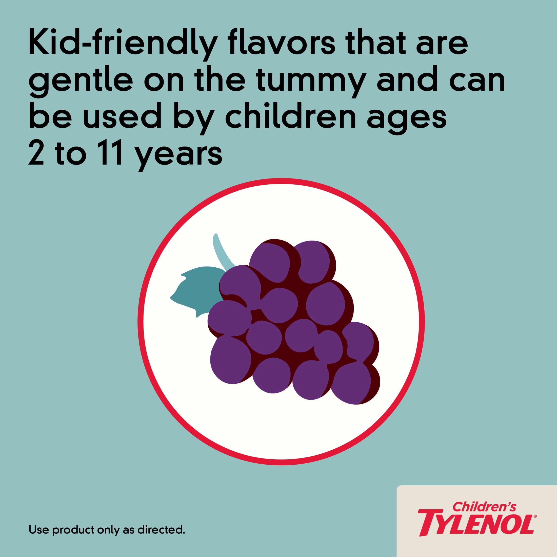 Children's Tylenol Chewables with 160 mg Acetaminophen, Grape, 24 Count