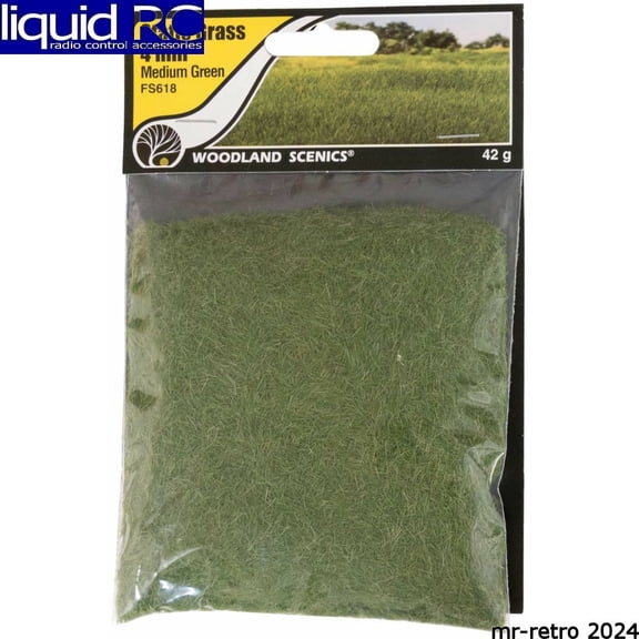 Woodland Scenics FS618 Static Grass Medium Green 4mm