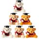 thumbnail image 3 of 6pcs Graduation Bear Plush Keychain, Small Stuffed Bear Pendant Backpack Charm, Lightweight Hanging Decor for Birthday, Valentine's Day, Christmas, 3 of 5