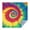 Colorful Rainbow Tie, variant on Rainbow Tie Dye Mandala Pattern Square Tablecloth,Waterproof Square Table Cover,Wipeable Spillproof Washable Table Cover for Home Kitchen Party Decor 42"X42"(107x107cm)