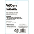 thumbnail image 5 of Hyper Tough 2 inch. x 2 inch. Corner Brace, Steel, Zinc Plated (2 Pack), 5 of 8