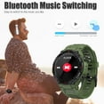 thumbnail image 6 of Jelloo 400mAh Big Battery Rugged Smart Watch for Men with Pedometer Outdoor Sport Smartwatch with Make /Answer Call Compatible for iOS Android, 1pc, Green, 6 of 8