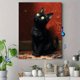 thumbnail image 4 of Qisvanset 12x16 Inch Blue Yellow Birds Woman Portrait Canvas Print Wall Art, 4 of 5