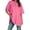 Hot Pink, variant on QHWAUAKFBN T Shirts For Women Loose Fit Crew Neck Fitted Shirt Basic Short Sleeves Summer Classic Tee Tshirts Top