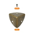 thumbnail image 3 of 8 Pcs Furniture Corner Edges Protector, 26mm Metal Edge Guard with Screws, Bronze, 3 of 6