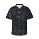 thumbnail image 1 of Balery Copper-Gold Gloss Outline Rose Camisas hawaianas de manga corta para hombre, camisas playeras de corte holgado, camisas de vacaciones con botones,XX-Large, 1 of 7